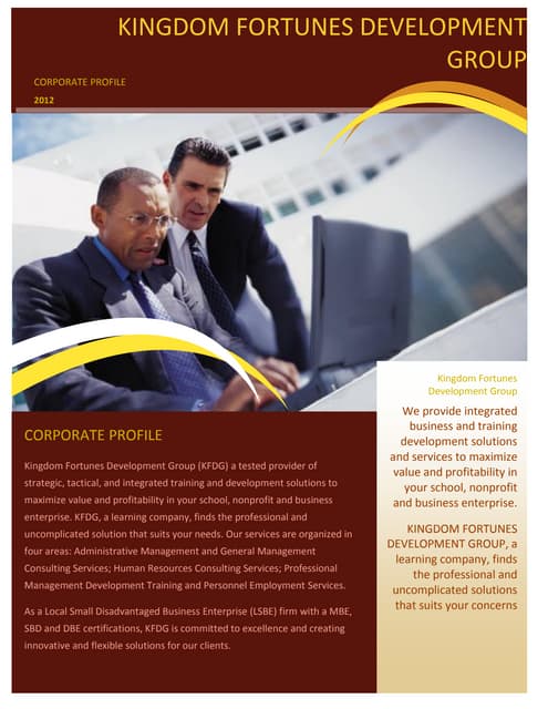 Corporate Profile Press Kit