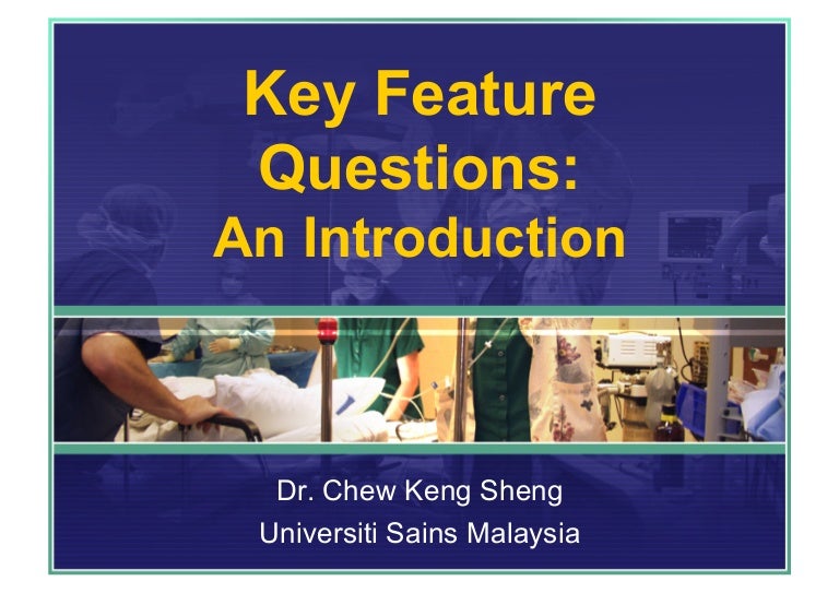 Key Feature Questions - An Introduction