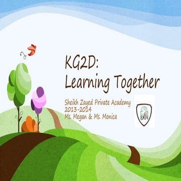 KG2 D 2013-2014 Learning Together