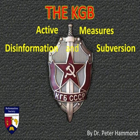 KGB, Active Measures, Disinformation and Subversion