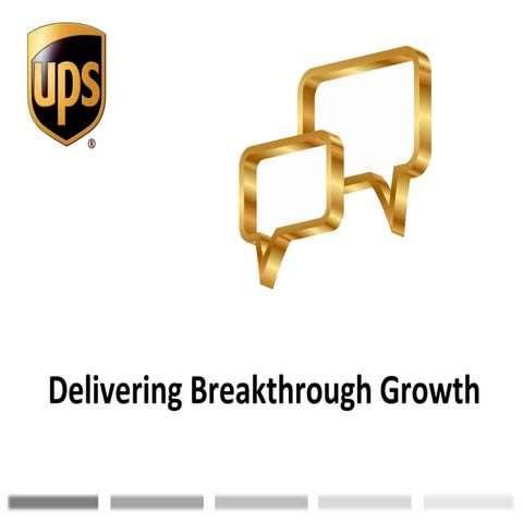 UPS - How Sales Lives the Story