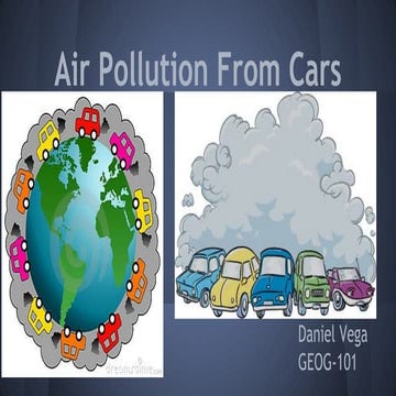 Air pollution from cars