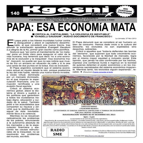 Kgosni 140 esa economía mata