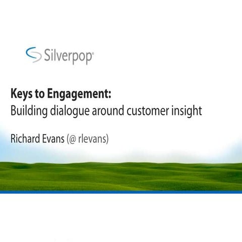Richard Evans, Silverpop