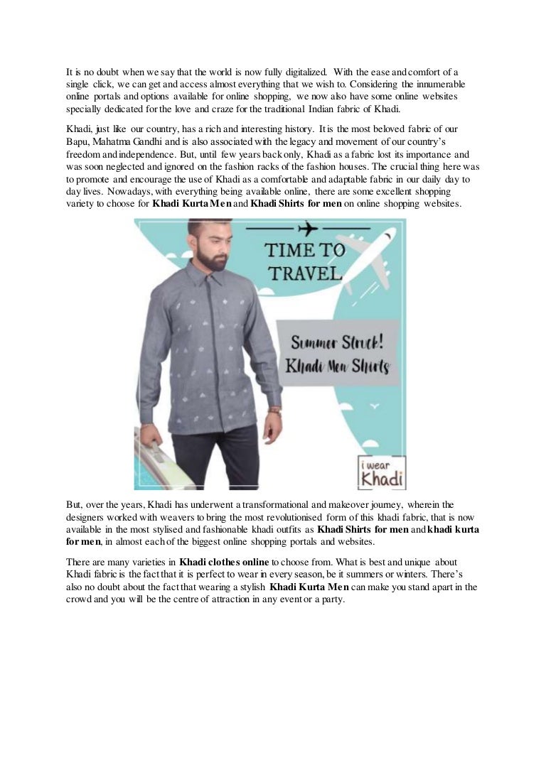 khadi clothes online