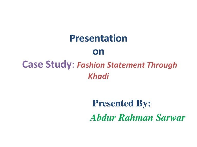 Khadi gramodyog case study image