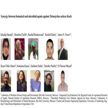 Khadija Basaid et al (2022) Synergy between botanical and microbial ...