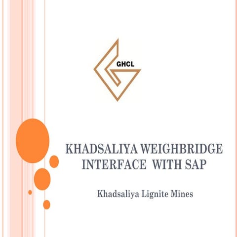 Khadsaliya weighbridge interface with sap