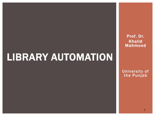 Khalid library automation