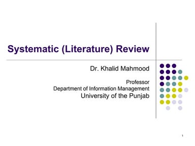 Systematic review
