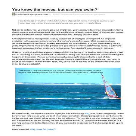 You know the moves, but can you swim?