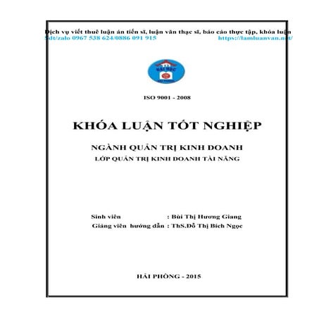 Đề Tài Khóa luận 2024 Một số giải pháp nâng cao hiệu quả sử dụng nguồn nhân l...