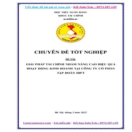Khóa Luận Phân Tích Hiệu Quả Hoạt Động Kinh Doanh Tại Công Ty  Hipt.docx