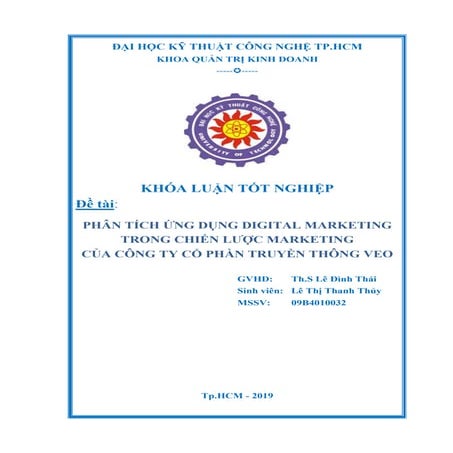Khóa luận Phân tích ứng dụng Digital Marketing trong chiến lược Marketing của...