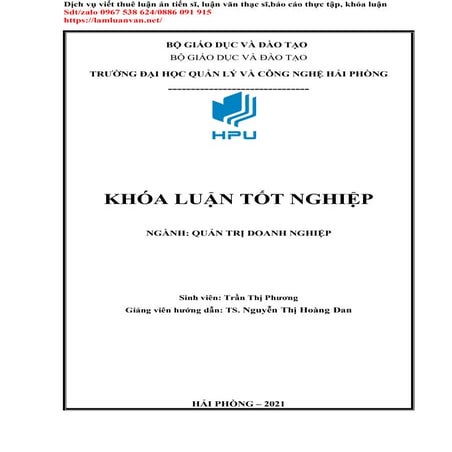 Đề Tài Khóa luận 2024 Phân tích thực trạng và giải pháp phát triển nguồn nhân...