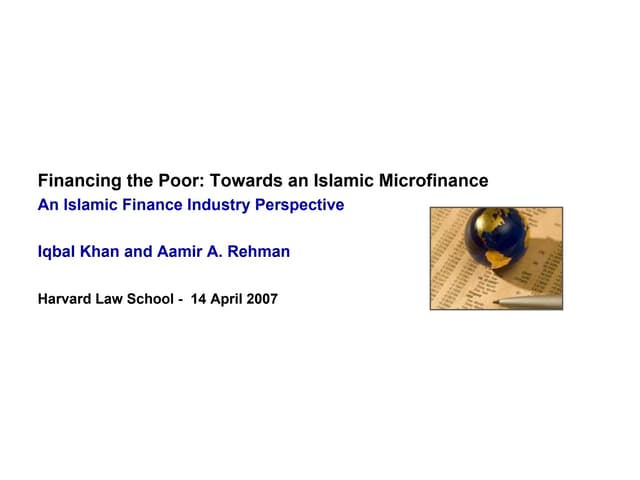 Khan rehman, islamic microfinance .pdf