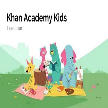 Khan academy kids - Teardown
