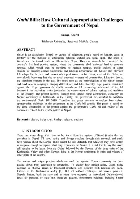 Guthi System | PDF
