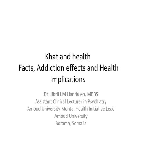 Khat presentation
