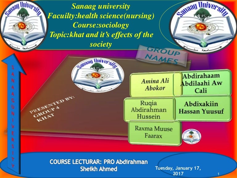 Khat presentation effects in health,socioeconomic,originality,types