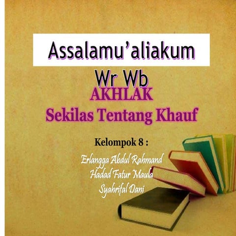 Khauf Takut Pada Allah Pptx