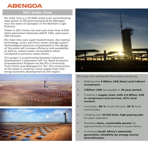 Solar Thermal Plant Xina Solar One | PDF