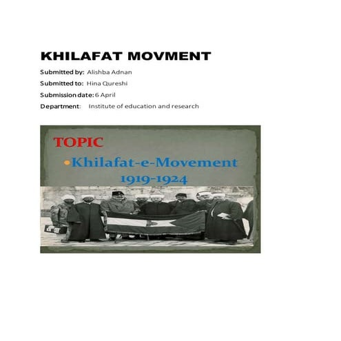 Khilafat movement