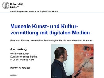 Museale Kunst- und Kulturvermittlung mit digitalen Medien. Über den Einsatz v...