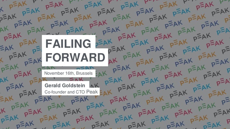 Gerard Goldstein Failing Forward 2016