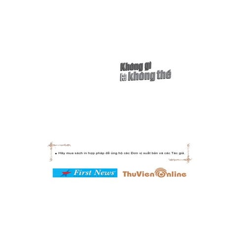 [Sách] Không gì là không thể