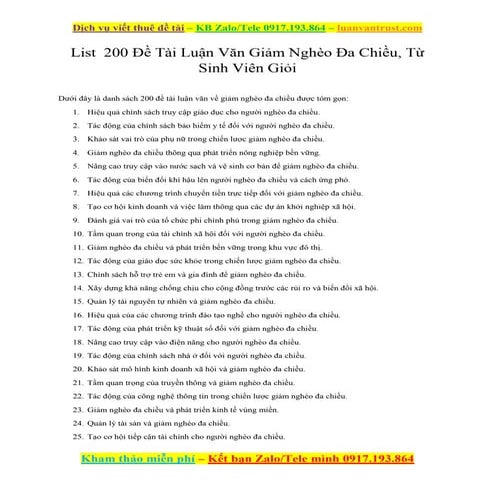 Kho 200 Đề Tài Luận Văn Giảm Nghèo Đa Chiều, Từ Sinh Viên Giỏi.docx