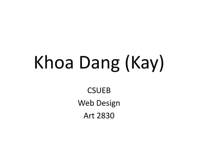 Khoa dang (kay)