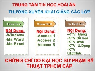 Khóa Học Chứng Chỉ Tin Học Tại Đồng Nai