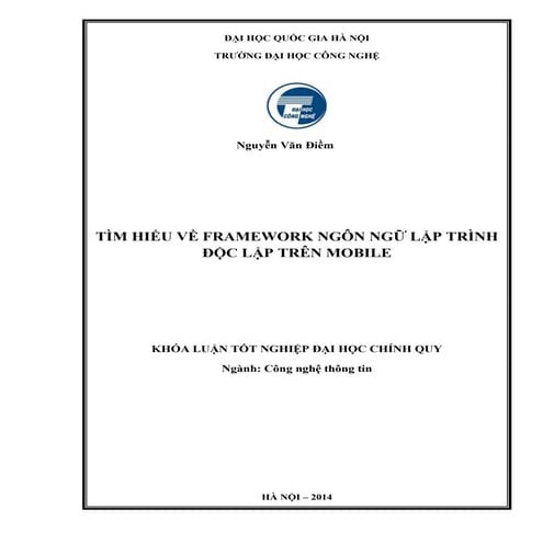 Khóa Luận Tìm Hiểu Về Ngôn Ngữ Lập Trình Độc Lập Trên Mobile - PhoneGap