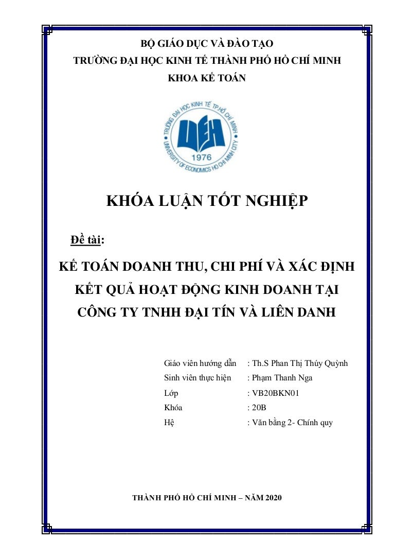 Khoa luan tot nghiep ueh pham thanh nga ke toan doanh thu ...