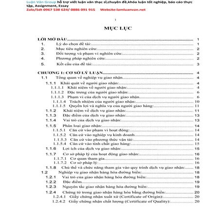 Khoá luận Một số giải pháp nhằm hoàn thiện quy trình giao nhận hàng hóa nhập ...