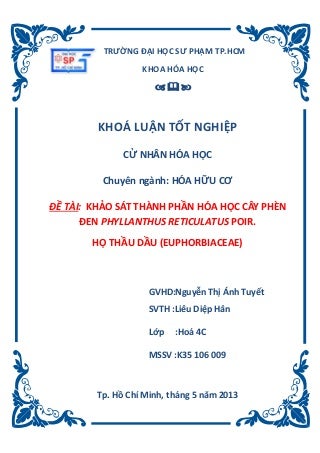 Hướng đến cây thầu dầu tía chữa bệnh  Khostthnhphnhahccyphnenphyllanthusreticulatuspoir-170129140327-thumbnail-3