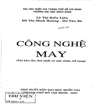 [Kho tài liệu ngành may] giáo trình công nghệ may   cơ sở ngành  - quy trình ...