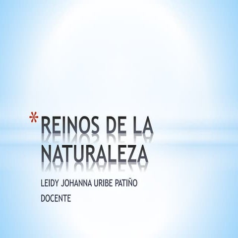 Reinos de la naturaleza | PPTX