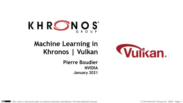 Vulkan ML Japan Virtual Open House Feb 2021
