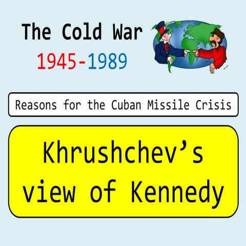 Causes of the Cuban Missile Crisis – Khrushchev's view of Kennedy