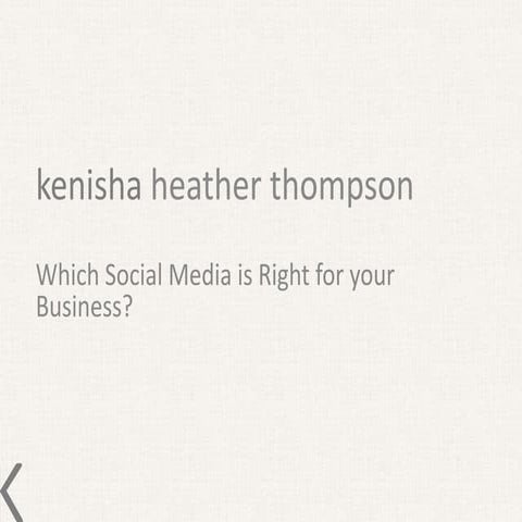 Kh thompson presentation