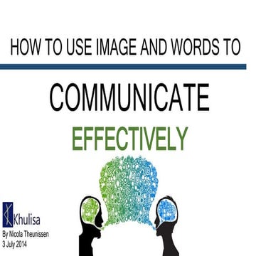How To Use Images and Words to Communicate Effectively