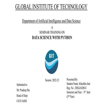 presentation on data science with python | PPTX