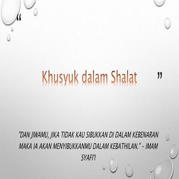 Khusyuk dalam Shalat sesuai dengan Rasulullah SAW.pptx