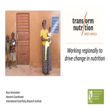 Working regionally to drive change in nutrition