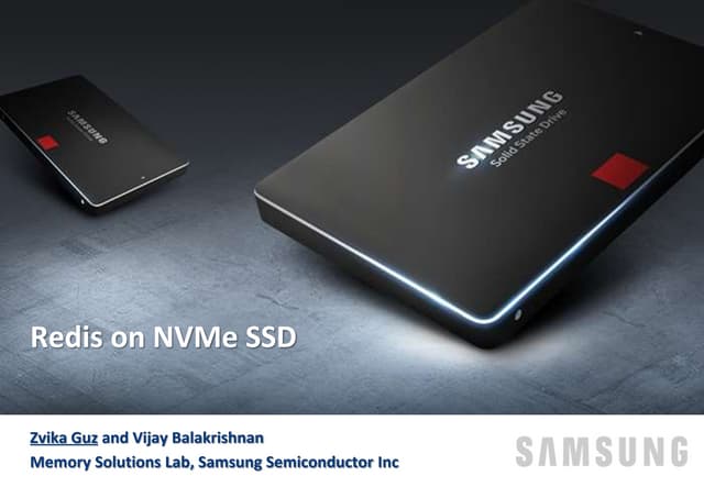  Redis on NVMe SSD - Zvika Guz, Samsung