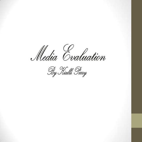 Kialli perry g321 evaluation