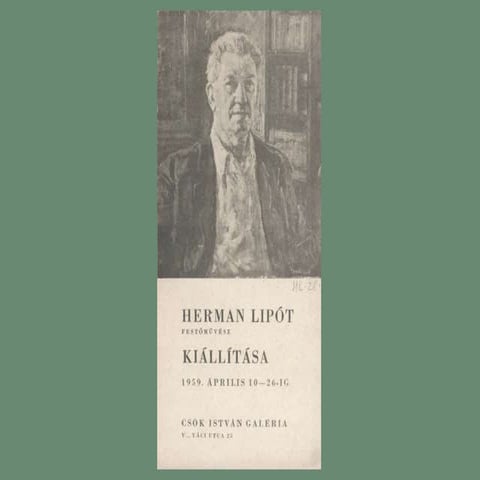 Herman Lipót kiállítás - Csók István Galéria, 1959