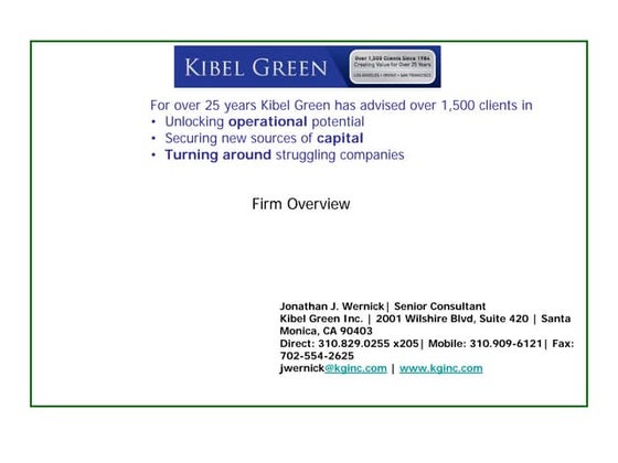 Kibel Green Intro2010